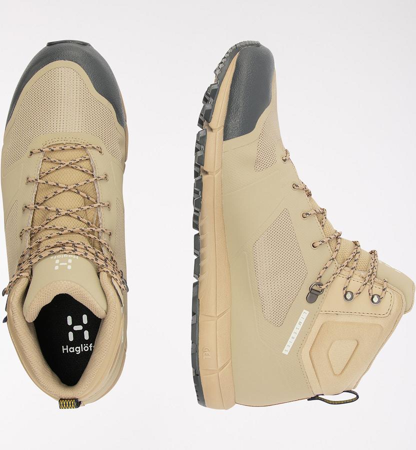 Haglöfs Womens L.I.M Mid Proof Eco Hiking Boots Khaki New Zealand 69053CFEO